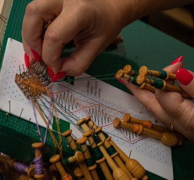 Fotografia: koronka klockowa.