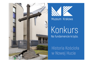 Fotografia krzyża nowohuckiego.