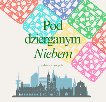 Pod dzierganym niebem - instalacja