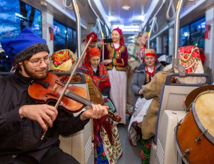 Kolędowanie w tramwaju Krakowiak